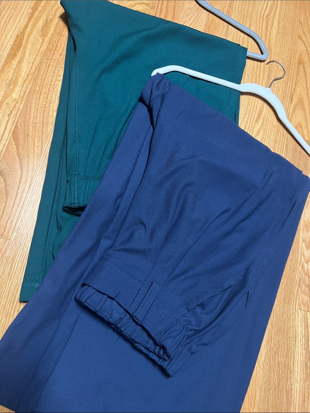 HALARA Wide-Leg High-Waist Pants in Teal & Navy